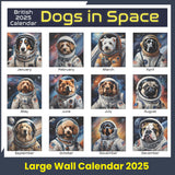Dogs in Space 2025 Calendar
