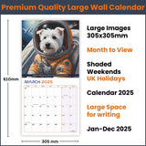 Dogs in Space 2025 Calendar