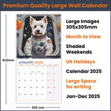 Westies in Space 2025 Calendar