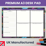 A3 Desk Pad Neon