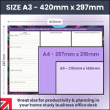 A3 Desk Pad Neon