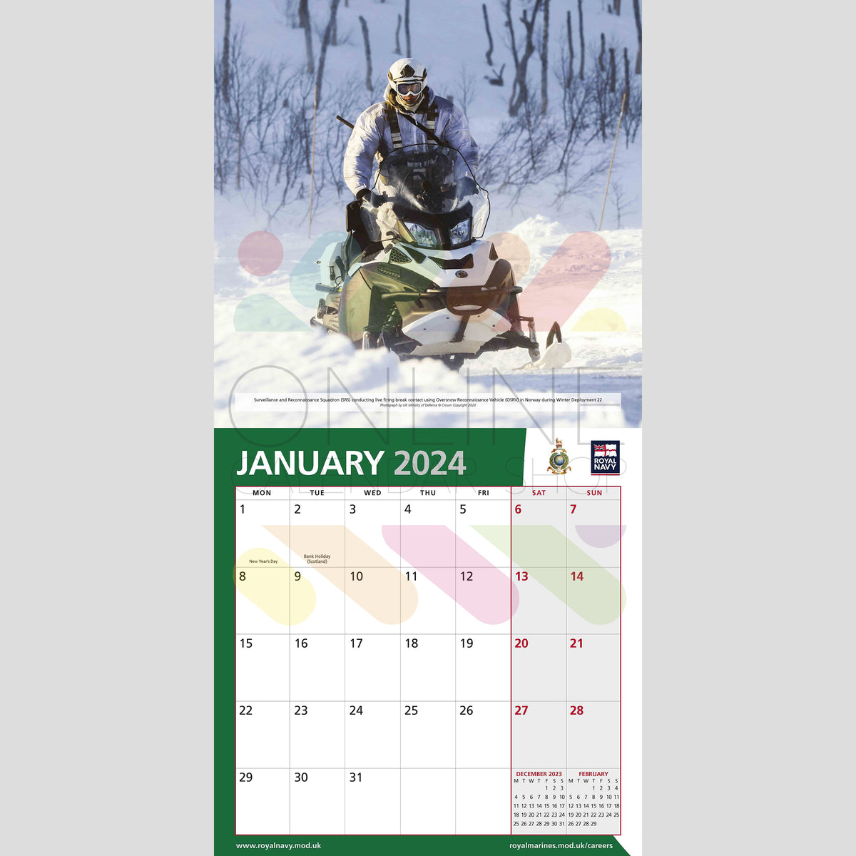 OFFICIAL ROYAL MARINES 2024 CALENDAR Online Calendar Shop