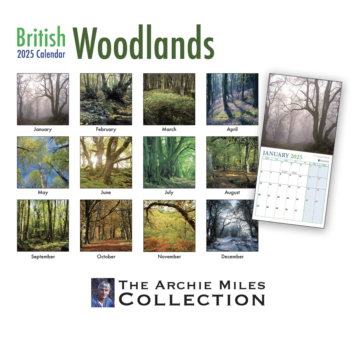 British Woodlands 2025 Calendar by Archie Miles Online Calendar Shop