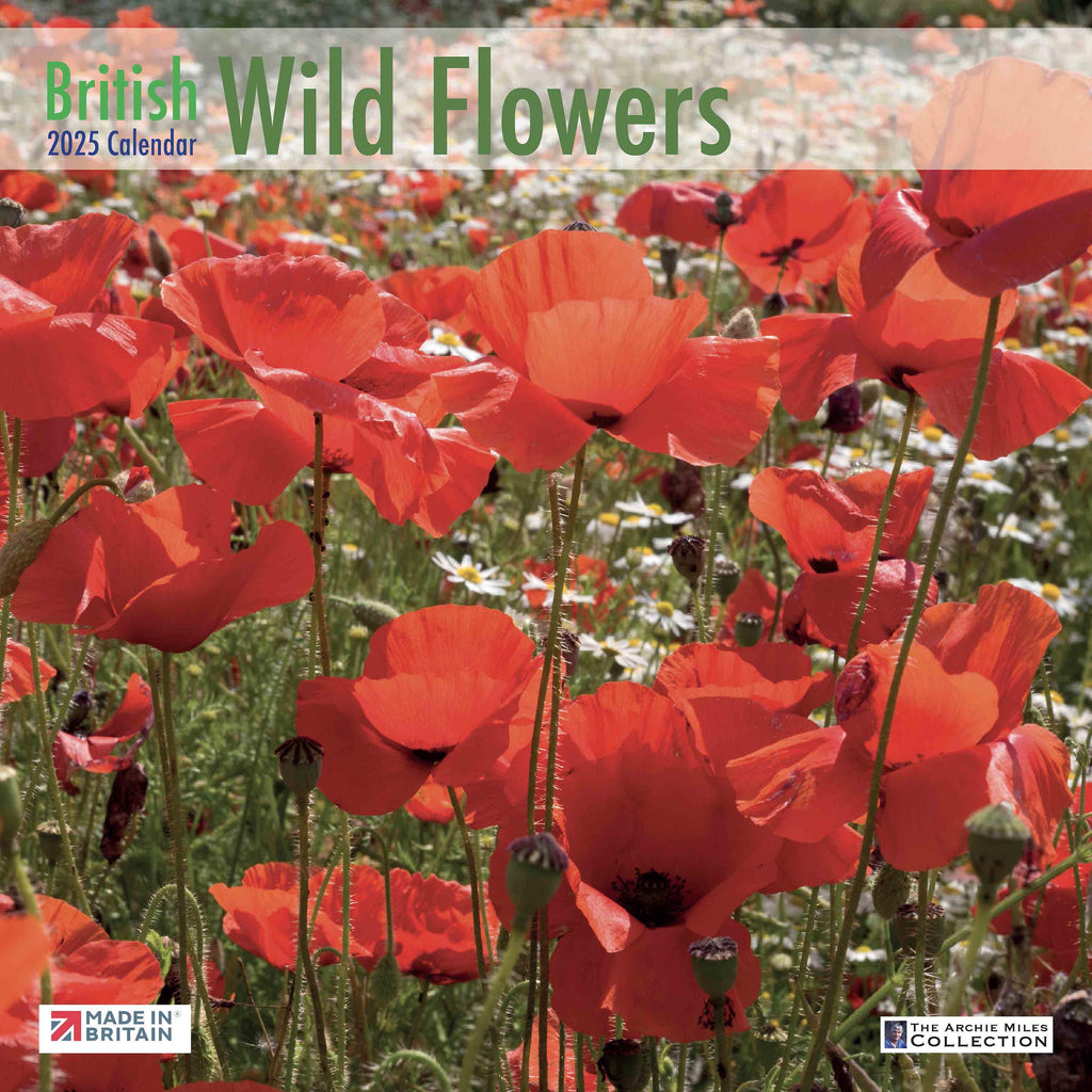 British Wild Flowers 2025 Calendar by Archie Miles Online Calendar Shop British Army Calendar 2025