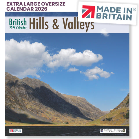 British Hills & Valleys 2026 Calendar by Archie Miles & Laurie Campbell