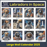 Labradors in Space 2025 Calendar