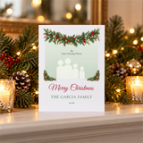 Personalized Family Photo Christmas Card