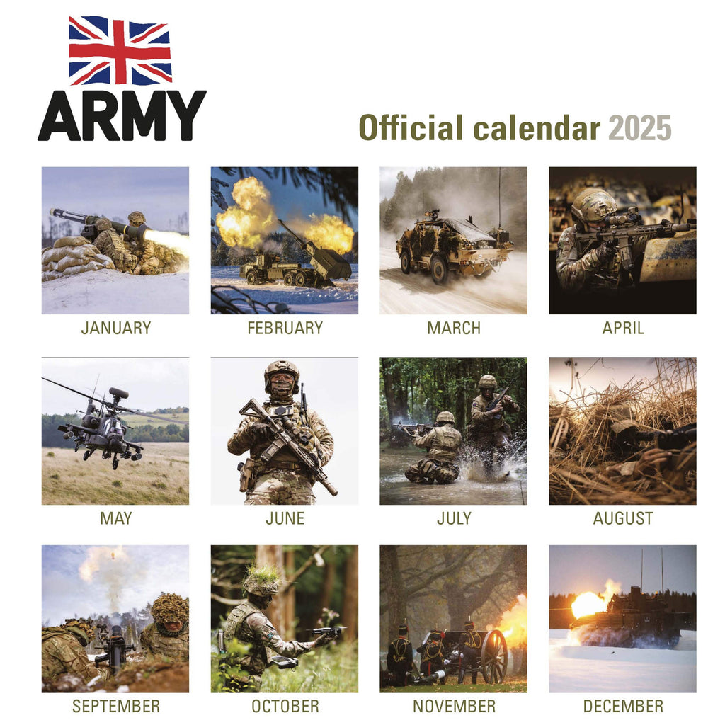 OFFICIAL ARMY 2025 CALENDAR Online Calendar Shop