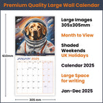 Labradors in Space 2025 Calendar