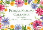 Floral Seasons 18 Month Calendar July 2024 - December 2025