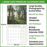 British Woodlands 2026 Calendar by Archie Miles