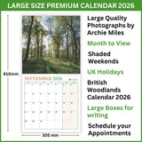 British Woodlands 2026 Calendar by Archie Miles
