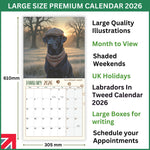 2026 Labradors in Tweed Calendar