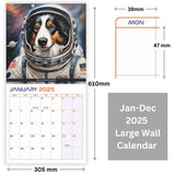 Dogs in Space 2025 Calendar