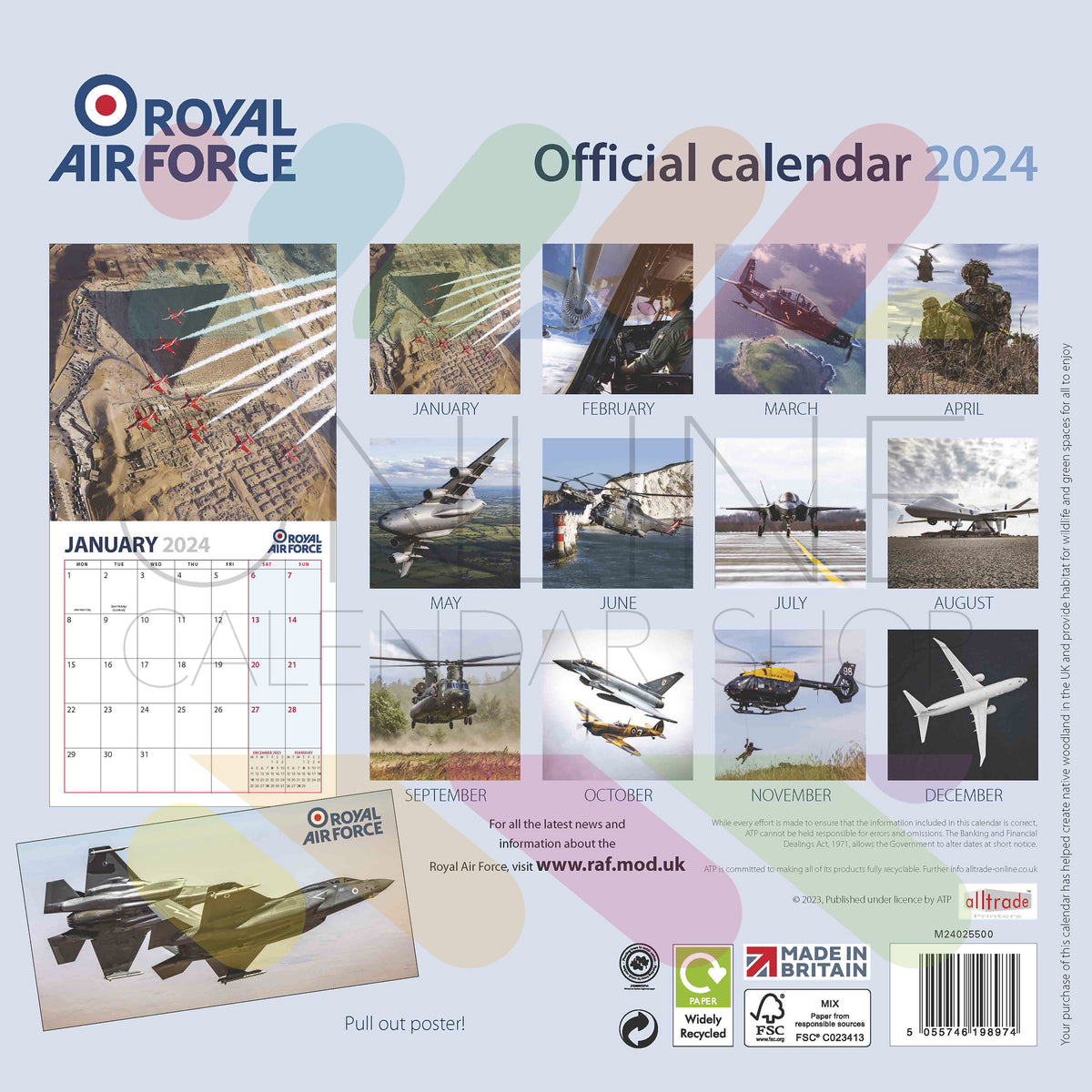 OFFICIAL ROYAL AIR FORCE 2024 CALENDAR Online Calendar Shop