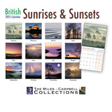 British Sunrises & Sunsets 2025 Calendar by Archie Miles & Laurie Campbell