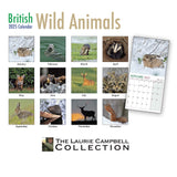 British Wild Animals 2025 Calendar by Laurie Campbell